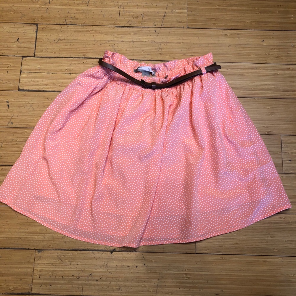 Forever 21 Polka Dot Skirt w/ Belt